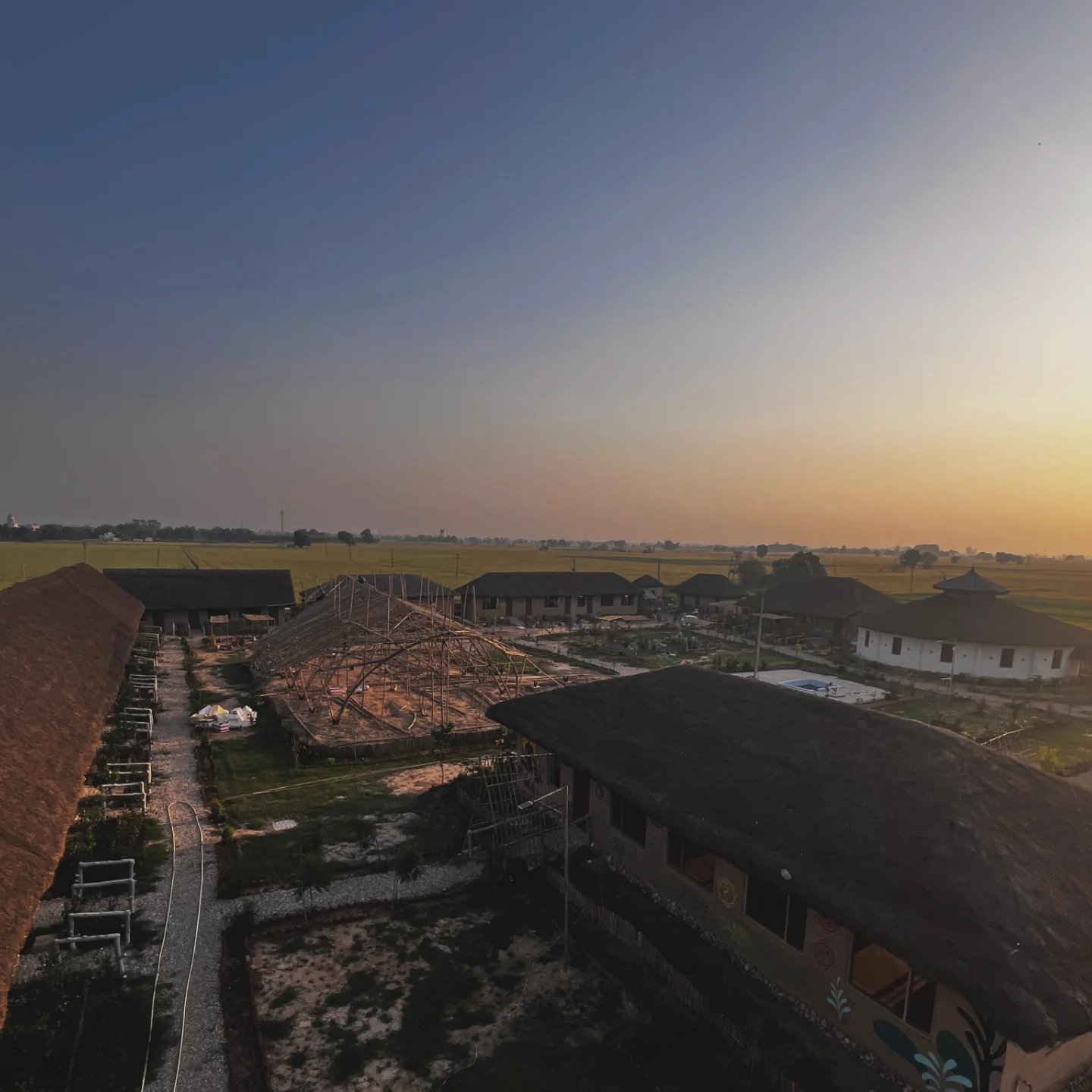 Aerial view of The Cottage Core Village